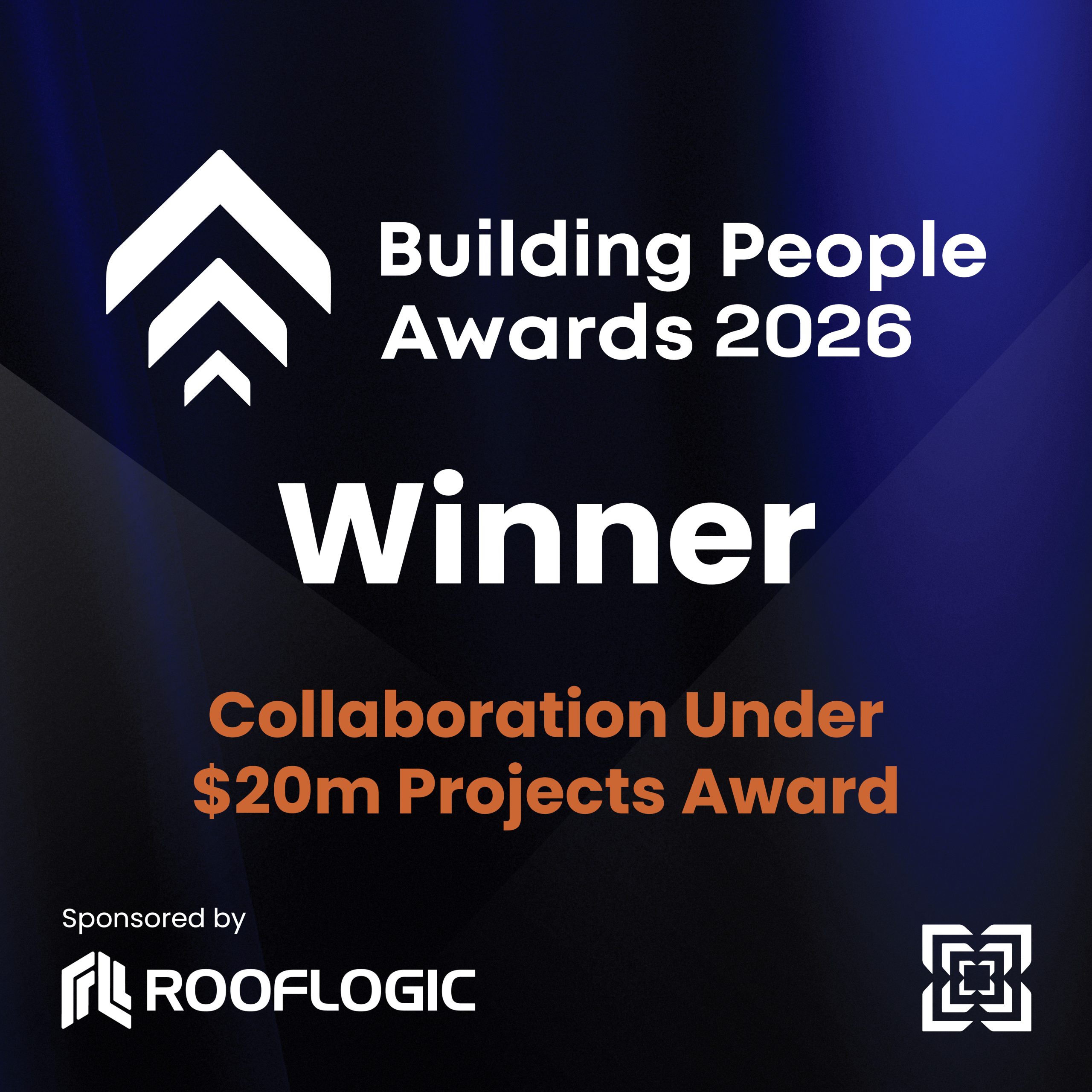 Building People Awards 2026 - Winner Collaboration Under $20m Projects Award